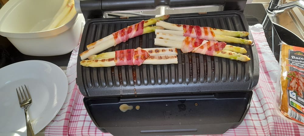 Kontaktgrill Spargel
