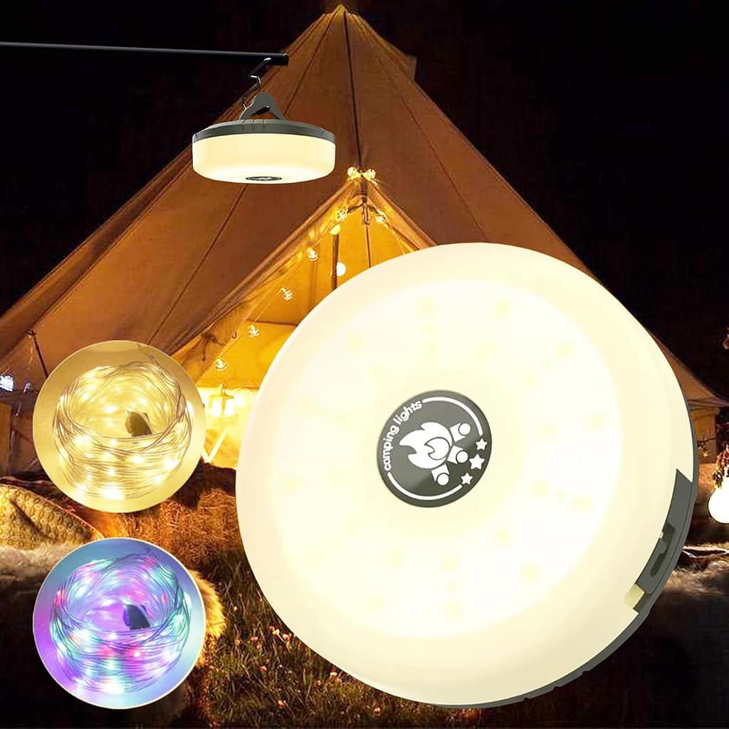 Aufrollbare Camping Lichterkette